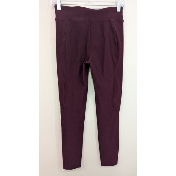 Spanx Micro Rib Knit Control Top Skimmer Leggings Pants Brandywine Size Small - Picture 3 of 7